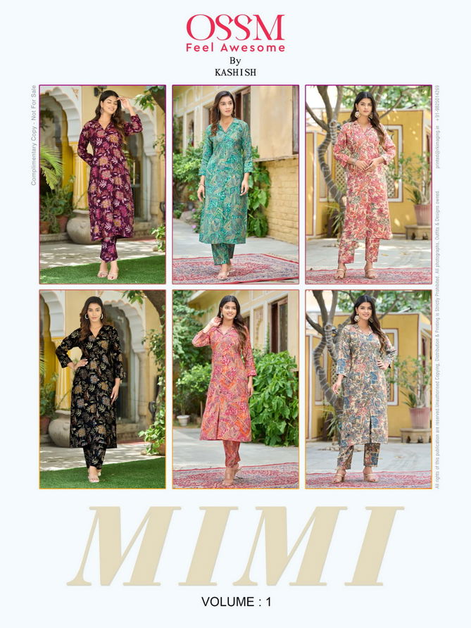 Ossm Mimi Vol 1 Co Ord Set Kurti With Bottom Catalog